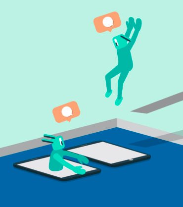 Illustration of social media